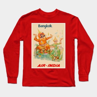 Air-India Fly to Thailand Travel and Tourism Poster Print Long Sleeve T-Shirt